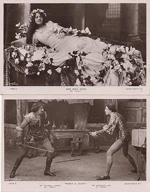 Nora Kerin Romeo & Juliet Swashbuckling Scene 2x Old Play Postcard