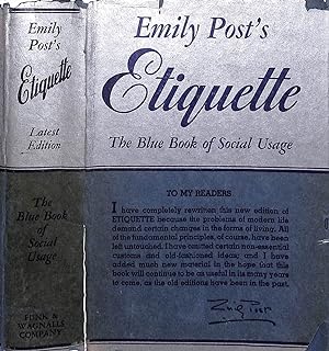 Etiquette: The Blue Book Of Social Usage