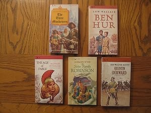 Heroic Fiction Five (5) Airmont Paperback Classics, including: The Three Musketers (CL127); Ben H...
