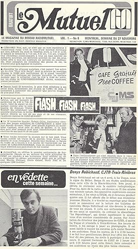 Le Mutuel Trois numéros 1970. Le magazine du réseau radiomutuel
