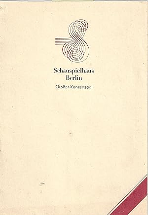 Synagogalkonzert Leipzig Chor des Verbandes der Judischen Gemeindein in der DDR 1984n