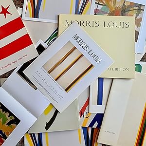 Morris Louis, unique set of 12 Items, includes: announcement card, booklets, and exhibition catal...