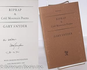 Riprap & Cold Mountain poems [inscribed & signed]