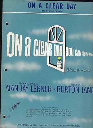 On a Clear Day You Can See Forever - Vocal Selection & Piano (sheet music)
