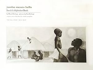Promotional Poster for Jambo Means Hello: Swahili Alphabet Book