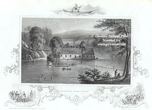 BARCLAY'S IRON WORKS, ULSTON,antique historical print