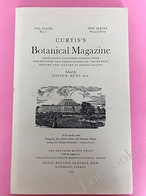 CURTIS'S BOTANICAL MAGAZINE Vol. CLXXX Part 1 (1974