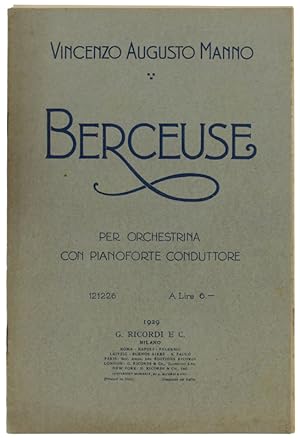 BERCEUSE. Per orchestrIna con Pianoforte Conduttore.: