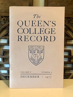 The Queen's College Record Volume V Number 4