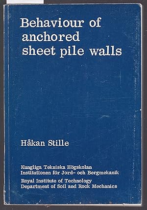 Behaviour of Anchored Sheet Pile Walls