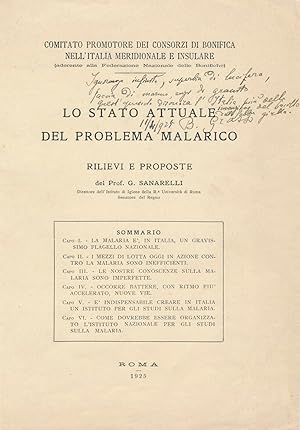 Giovanni Battista GRASSI autographe signée paludisme 1925 Ignorance déshonneur !