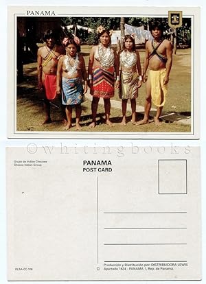 Color Postcard: Chocoe Indian Group, Panama - Grupo de Indios Chocoe - Circa 1970