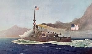 Our Glory. Battleship Oregon. ANTIQUE MARITIME PRINT.