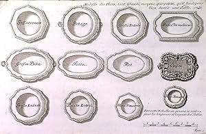 A GROUP OF 13 ATTRACTIVE COPPER ENGRAVED PLATES from THE MODERN COOK by Vincent La Chapelle. Th...