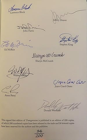 Transgressions (SIGNED by all contributors)