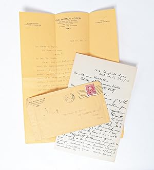 Correspondence Regarding Publications Promoting Women's Suffrage