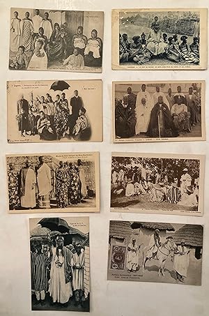 Eight B&W early C20th (c 1910-1930) postcards of African Chiefs : CHEF DE TOUMANEA, LE CHEF DE NG...