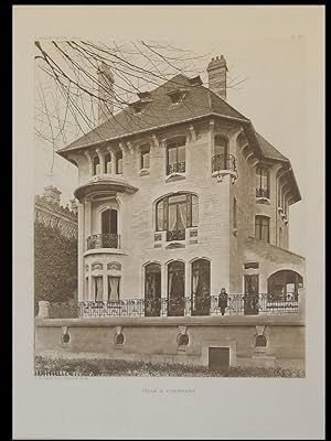 L'ARCHITECTE MAI 1908 - COMPIEGNE, VILLA MARCOT, HENRI SAUVAGE, CHARLES SARAZIN