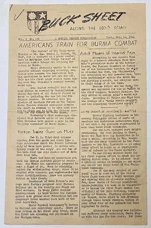Buck Sheet: along the Ledo Road. Vol. 2 no. 169 (Nov. 14, 1944)