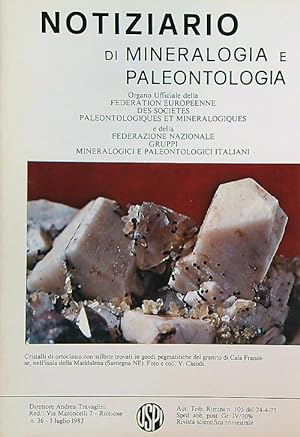 Notiziario di mineralogia e paleontologia 36/1 luglio 1983