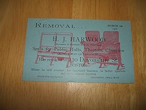1901 H.J. Harwood Illustrated Advertising Postcard Private Mailing Card