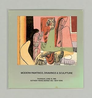 Sotheby Parke Bernet Auction Catalog of Modern Paintings, Drawings, & Sculpture. Sale 4398, June ...