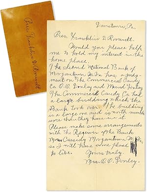 Letter to President Franklin Delano Roosevelt, Requesting Assistance with a Bank Foreclosure