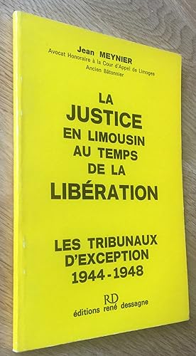 La Justice en Limousin au temps de la Libération