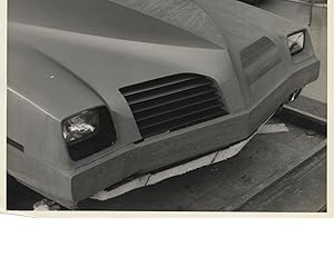 Archive of ten vintage photographs of a full-size clay model Pontiac, circa 1970s