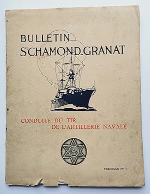 CONDUITE de TIR de l'ARTILLERIE NAVALE - bulletin St CHAMOND-GRANAT vers 1930