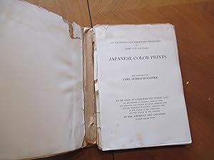 Old Japanese Color Prints Of Rarity And Distinction Collected And Owned By The Well Known Connois...