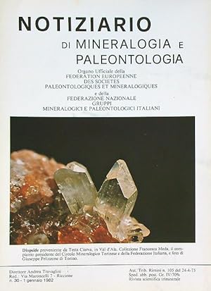 Notiziario di mineralogia e paleontologia 30/1 gennaio 1982