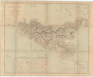 Carte de Sicilie dans son état actuel [.] Avec les réductions de la carte ancienne d'après Ptolém...