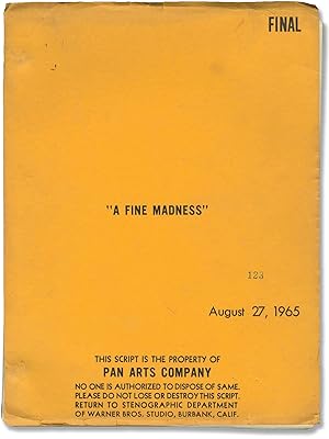 A Fine Madness (Original screenplay for the 1966 film)