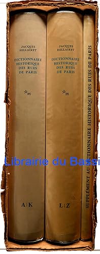 Dictionnaire historique des rues de Paris 2 volumes + 1 supplément