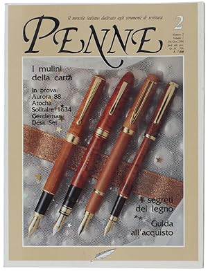 PENNE - Il mensile italiano dedicato agli strumenti di scrittura. N. 2 - Dic/Gen 1990. Come nuovo:
