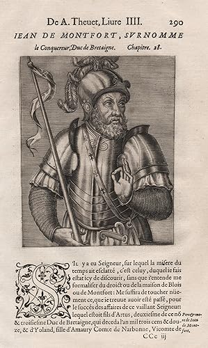 "Jean de Montfort, Surnomme le Conquereur, Duc de Bretaigne" - Jean de Montfort (1294-1345) Breta...