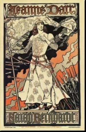 Jeanne D'Arc in Armor, Original Signed 1899 Poster
