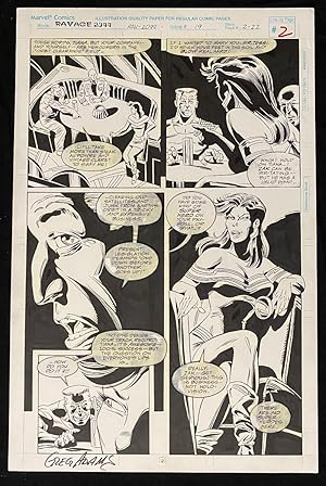 Ravage 2099 #19 Page 2 Original Comic Art 1994