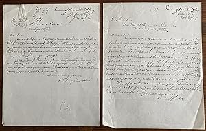 Patrick Thomas McGrath two holograph letters