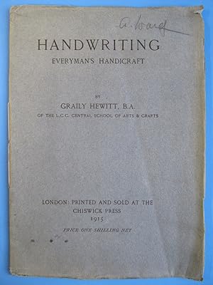 Handwriting | Everyman's Handicraft