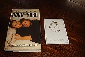 The Ballad of John Lennon & Yoko Ono (1st + signed Xmas card laid-in)