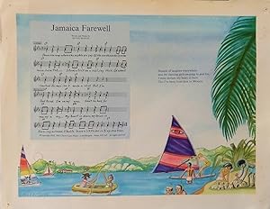 Jamaica Farewell Irving Burgie Music Art Print