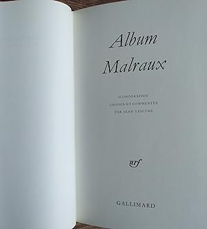 Album Malraux: ICONOGRAPHIE COMMENTEE (ALBUMS DE LA PLEIADE)