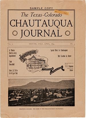 THE TEXAS-COLORADO CHAUTAUQUA JOURNAL. Vol. 1. No. 3