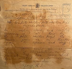 Hand-written telegram