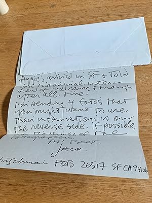 Jack Hirschman Letter (ALS with envelope)