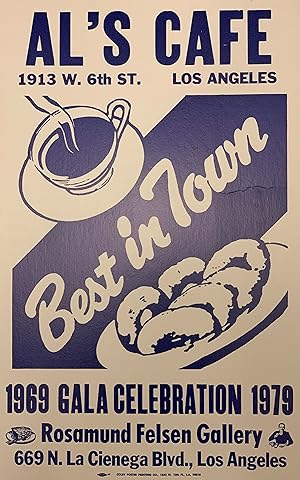 AL RUPPERSBERG: A COLBY POSTER COMPANY-PRINTED POSTER / ARTWORK FOR "AL'S CAFE: GALA CELEBRATION ...
