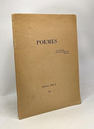 Poèmes - OFLAG XIII A - poèmes composés par des officiers prisonniers au camp de Nuremberg-Langwa...
