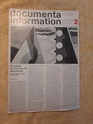 Documenta Information 2. Internationale Ausstellung 4. documenta Kassel `68, 27. Juni bis 6. Okto...